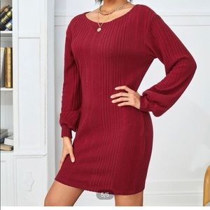 Bishop Sleeve Bodycon Dress